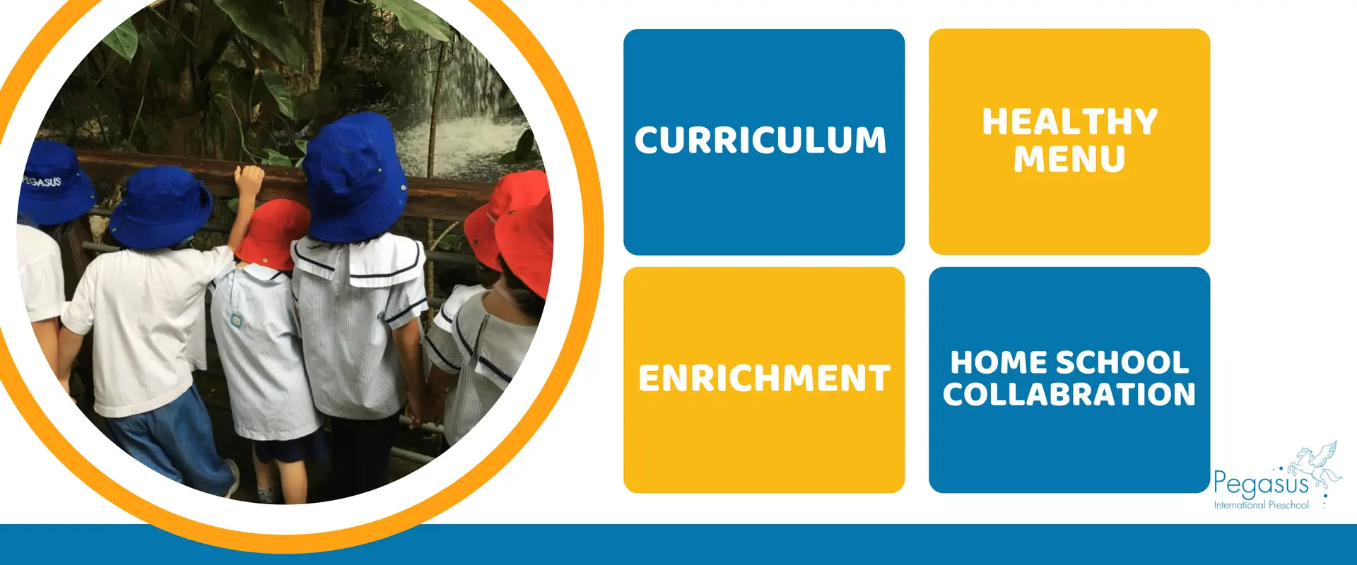 Children learning in nature at Pegasus
